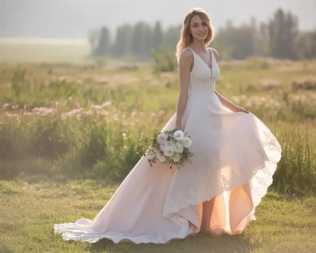 15 Elegant Wedding Dresses Brides Are Pinning Now 10 High-Low Asymmetrical Hem