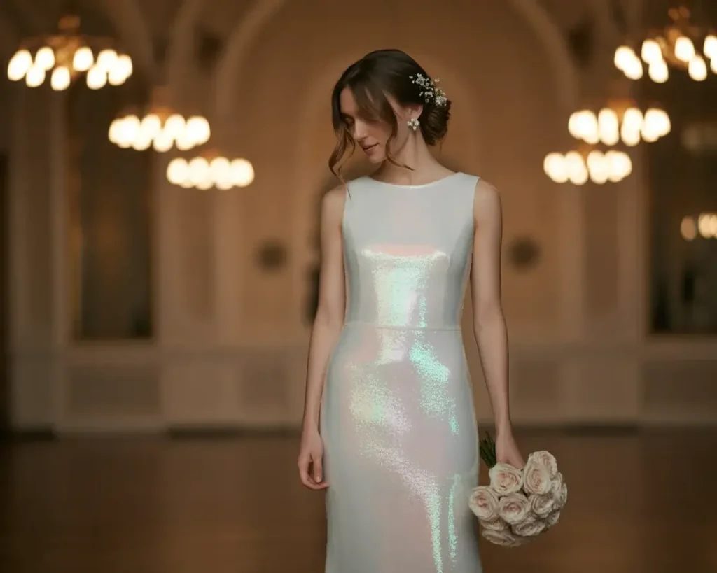  Minimalist Sequin Sheath Dress