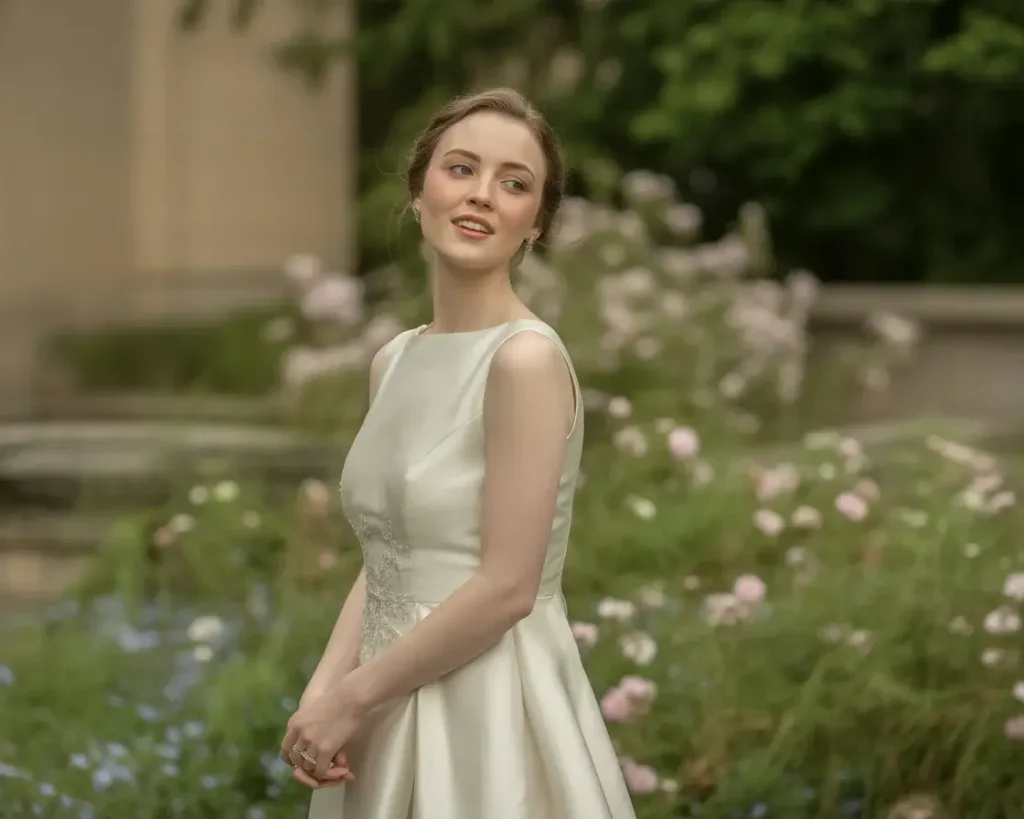 15 Elegant Wedding Dresses Brides Are Pinning Now 16 Modern Mikado Column Dress