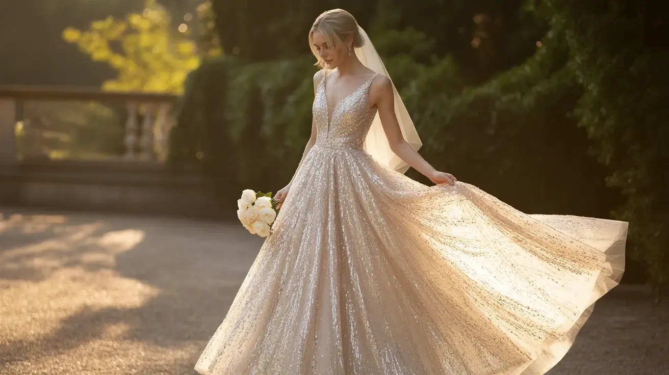 Sequin Bridal Dresses Brides Are Saving Right Now