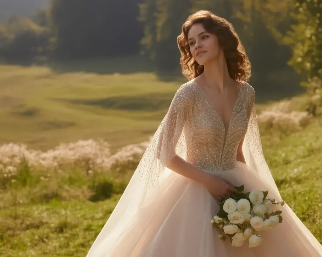Sequin and Lace Combination gown