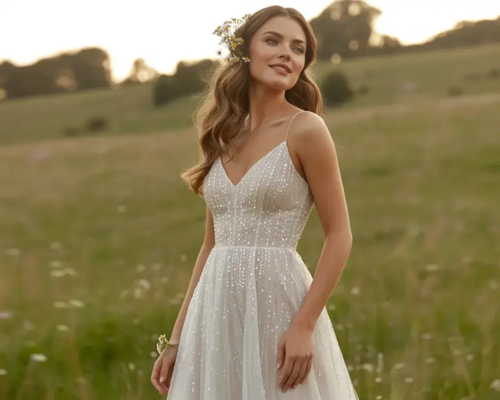Subtle Sequin Accents gown