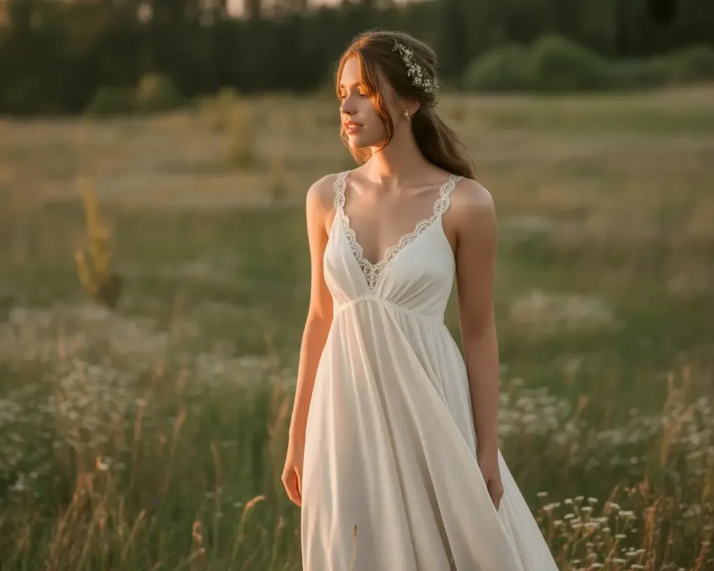 Top 19 Naked Wedding Dresses That Are Trending Right Now 17 barely-there strap wedding dress