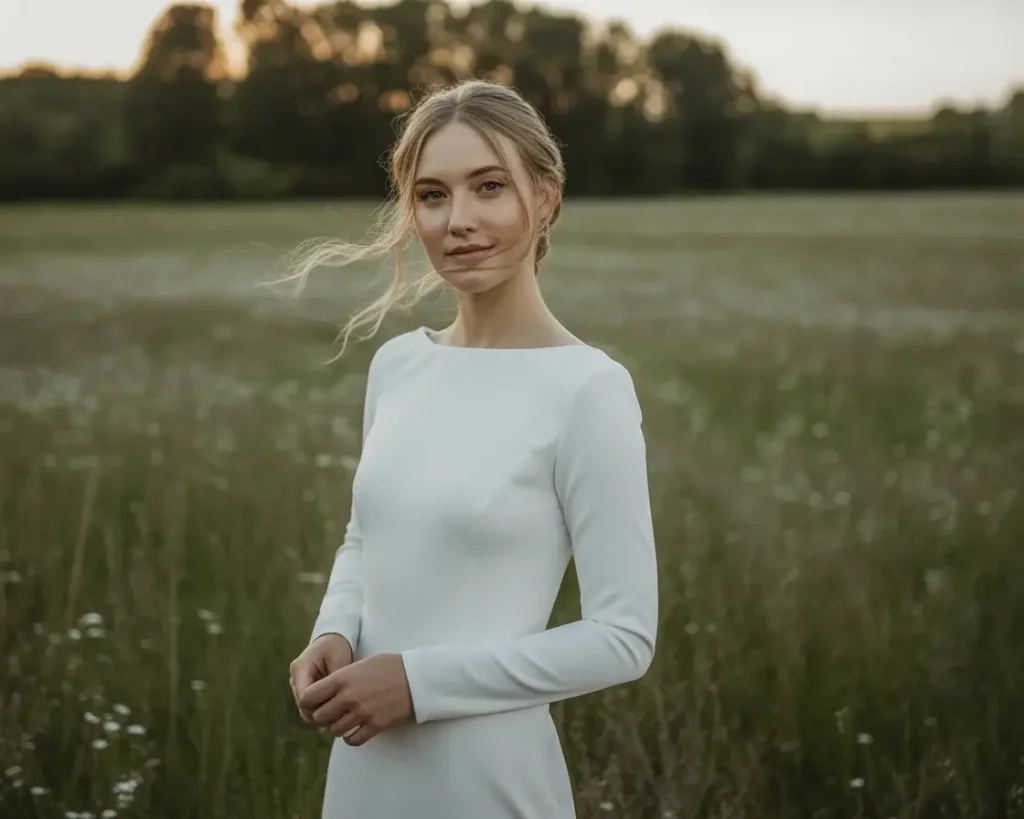 minimalist-crepe-long-sleeve-dress