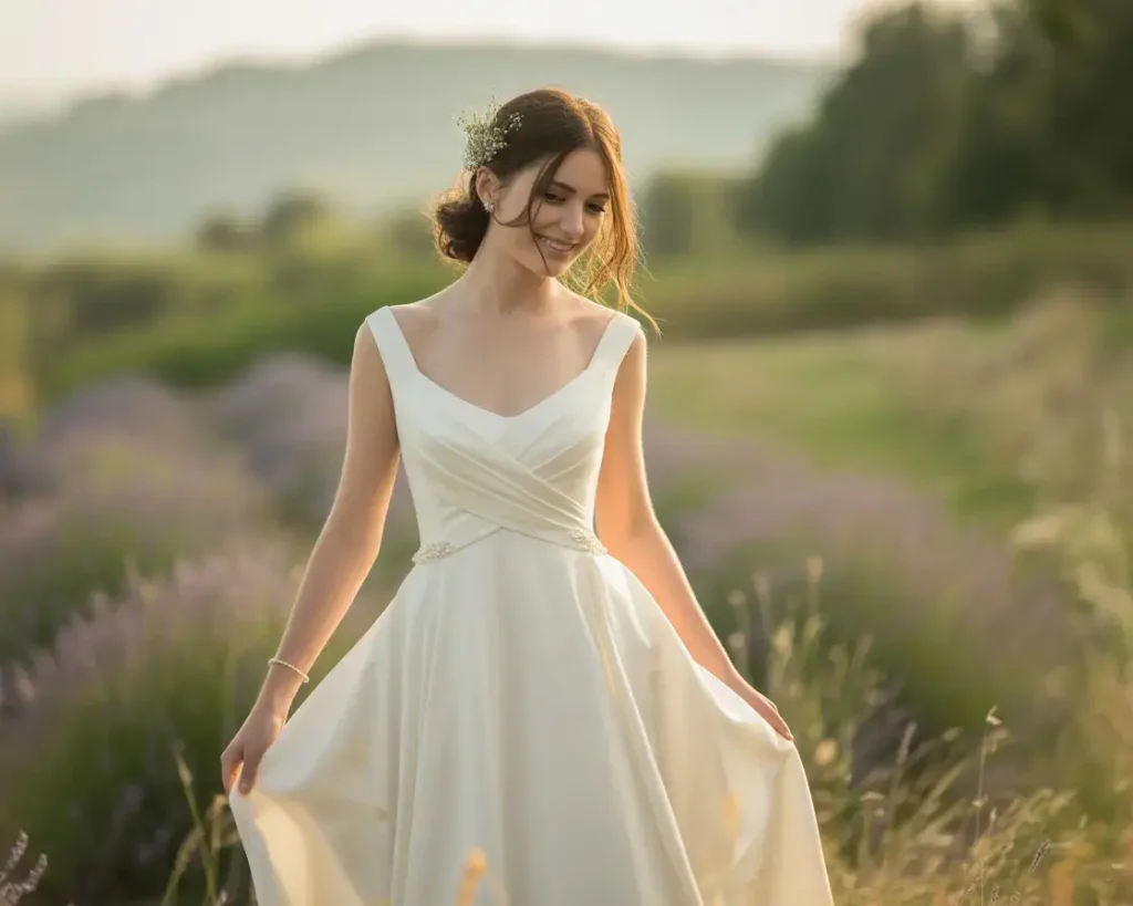 Top 15 Best Wedding Dresses for Your Body Shape 2 A-Line Gown with Basque Waist