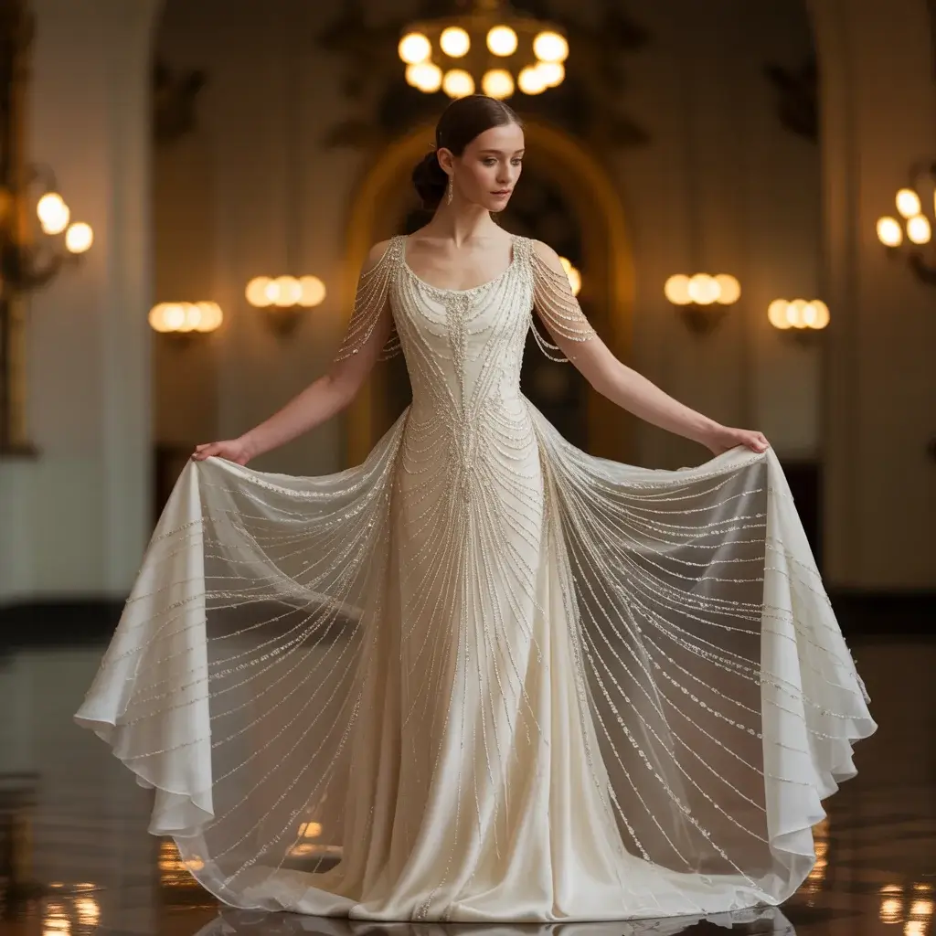 Art Deco Beaded Masterpiece Dress