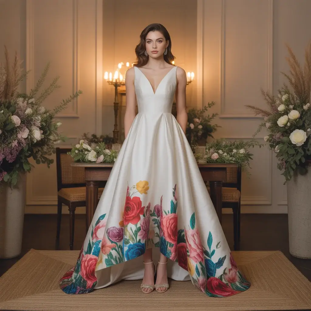 Top 17 Floral Wedding Guest Dresses Making Waves This Season 12 Asymmetrical Floral Hem Dress