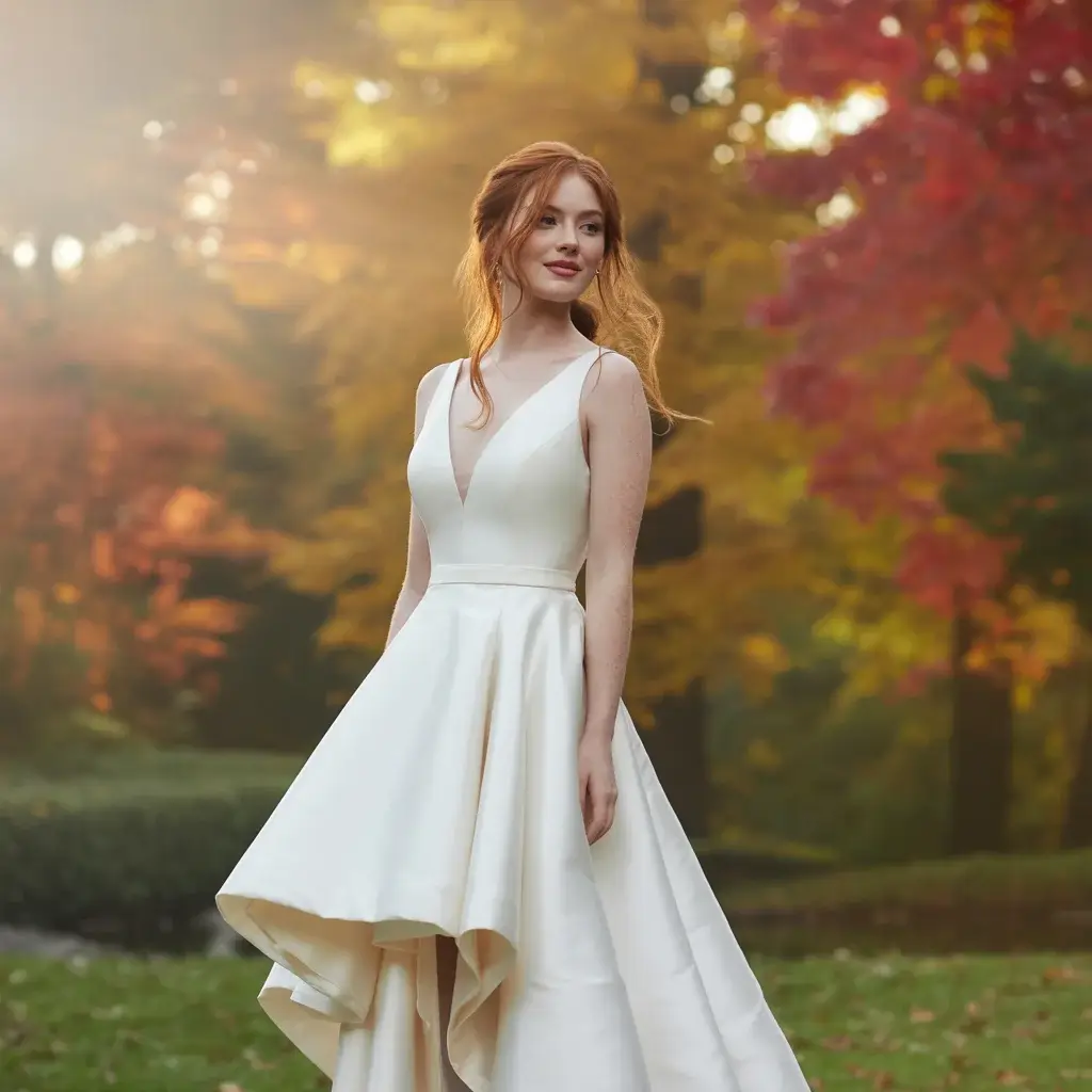 Top 15 Fall Formal Wedding Attire Looks That Are Trending Right Now 12 Asymmetrical Hem Cocktail Dress