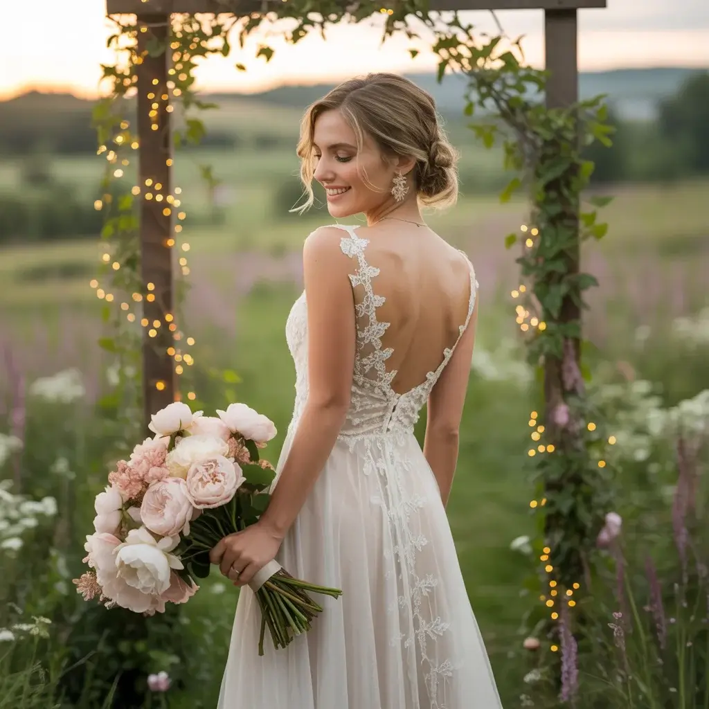 Top 15 Romantic Wedding Dresses That Are Captivating Brides Right Now 14 Backless Beauty Romance Dress