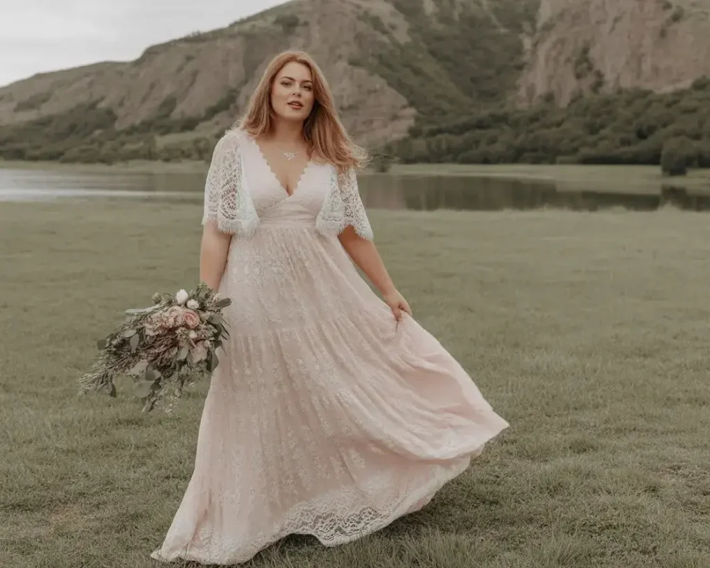 Blush Pink Boho Lace Creation