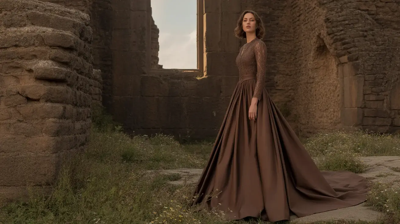 13 Brown Wedding Gowns Trending Right Now 1 Brown Wedding Gowns That Are Trending on Pinterest Right Now