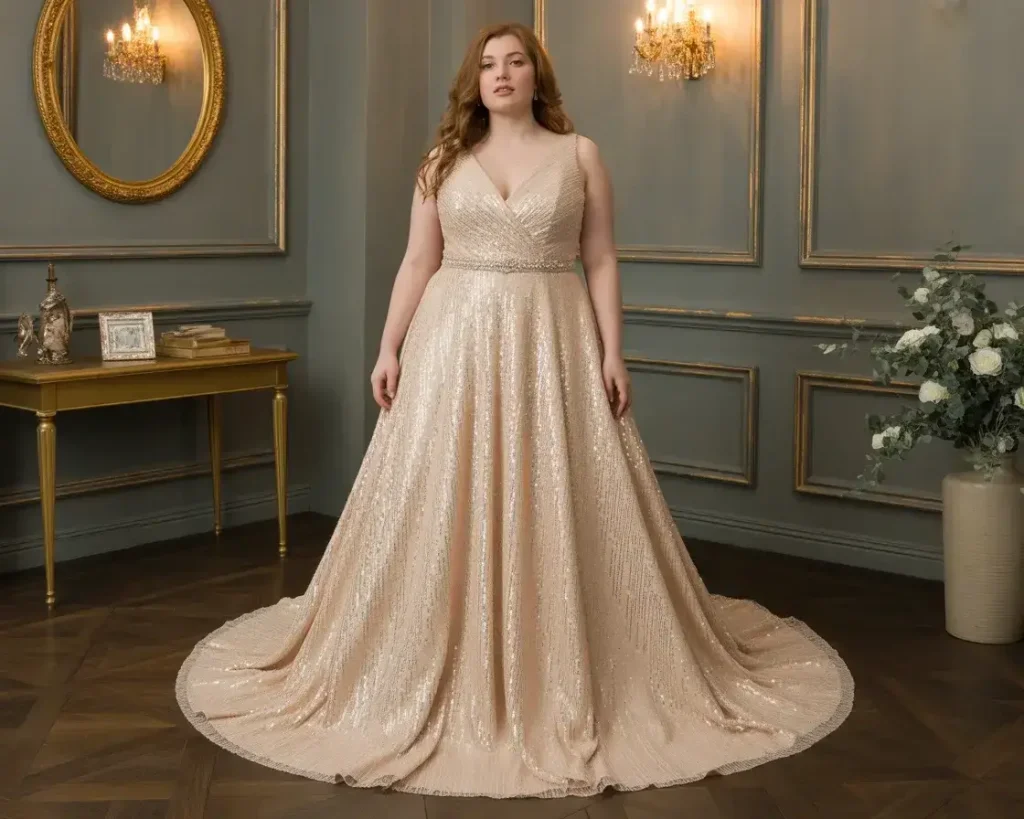 Champagne Gold Sequin Stunner