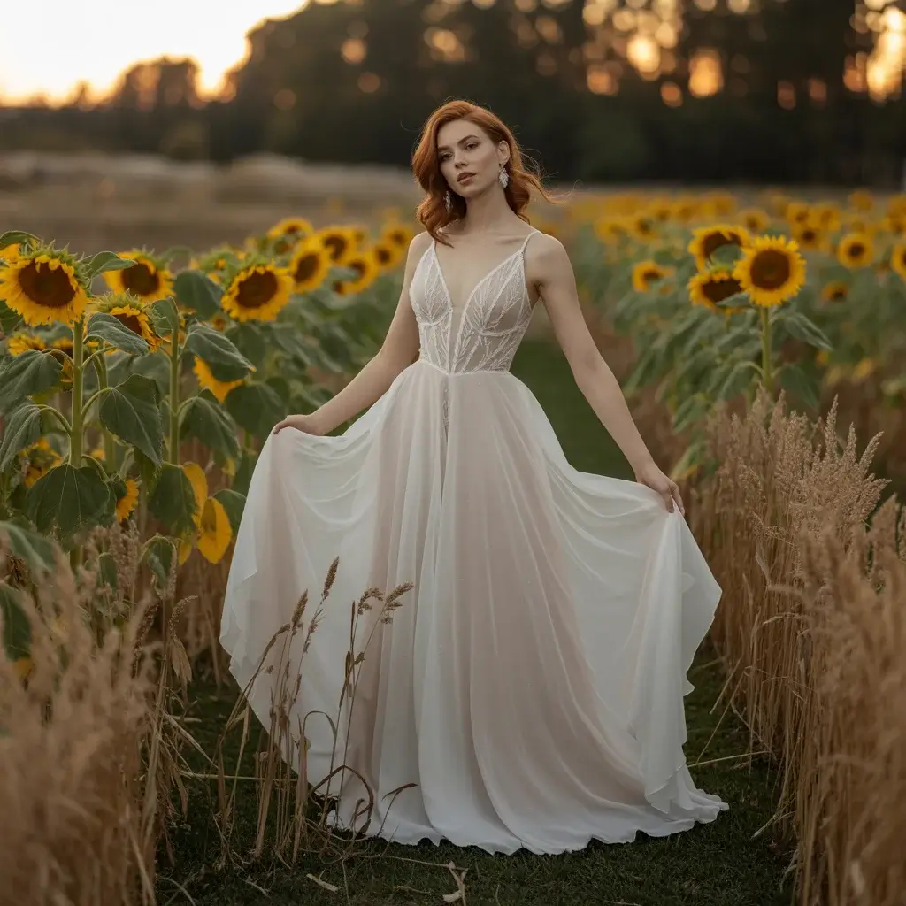 Top 15 Fall Formal Wedding Attire Looks That Are Trending Right Now 15 Chiffon Overlay Dress