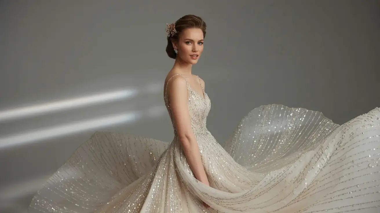 Crystal Bridal Gowns That Are Making Waves on wedding