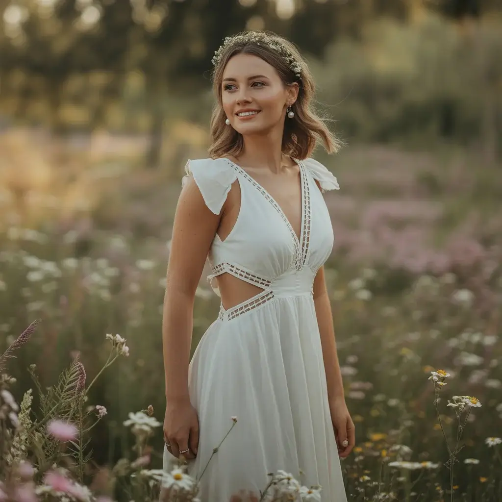 Top 13 White Engagement Party Dresses Brides Are Saving Right Now 12 Cut-Out Detail Bodycon Dress