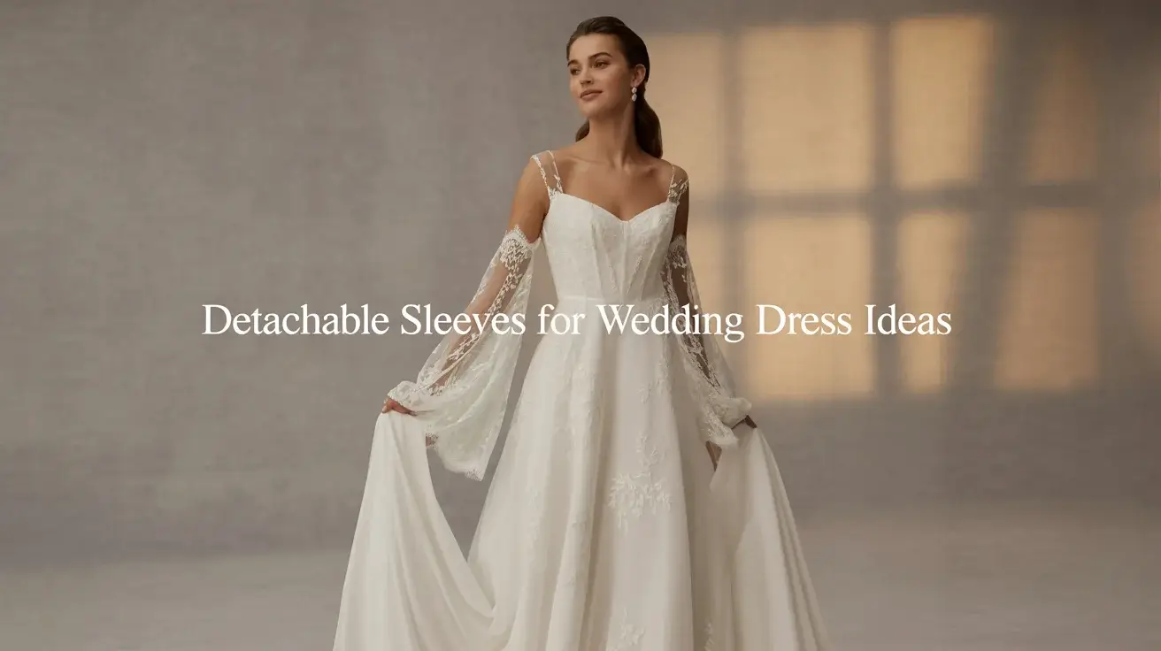 Detachable Sleeves for Wedding Dress Ideas Trending on Pinterest
