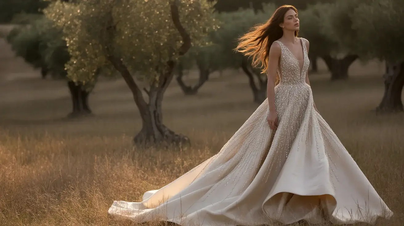 Diamond Wedding Dresses That Are Sparkling on Pinterest