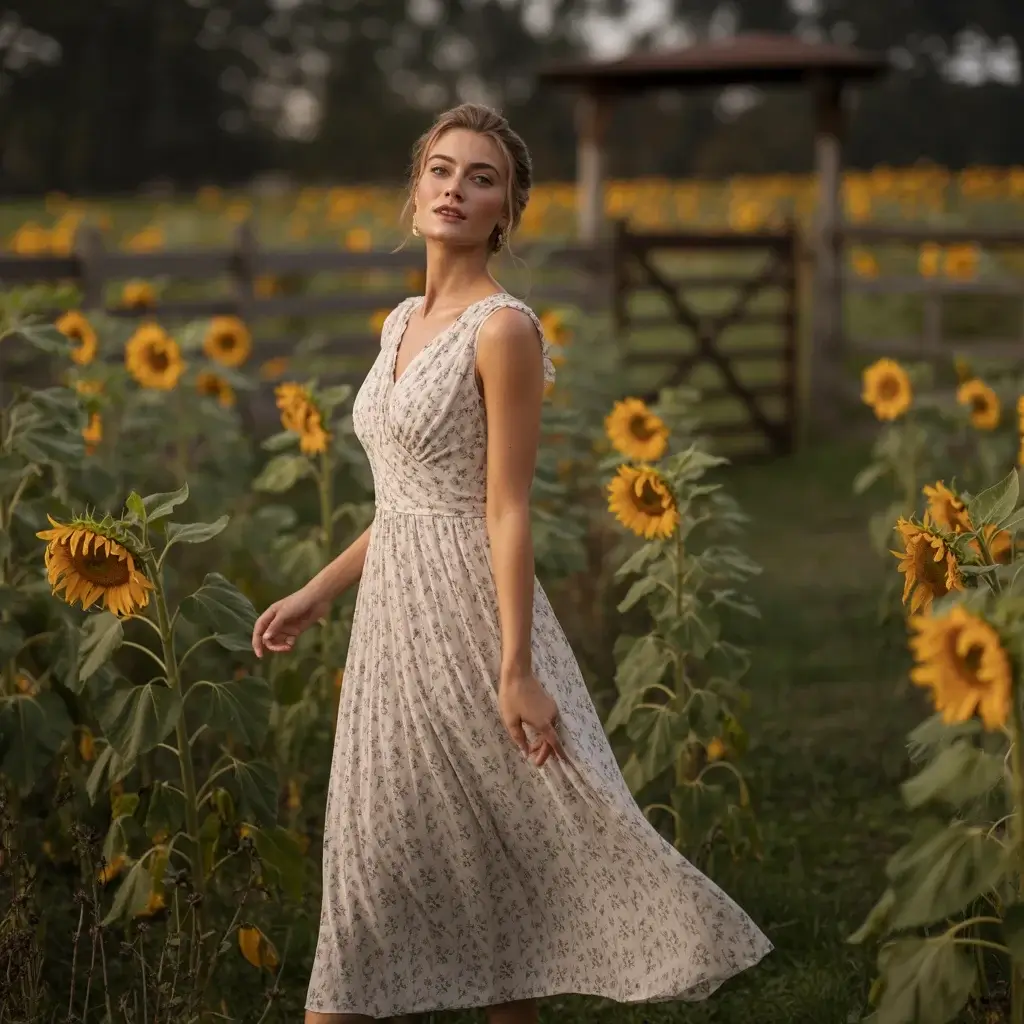 Top 15 Fall Formal Wedding Attire Looks That Are Trending Right Now 6 Floral Print Midi Dress