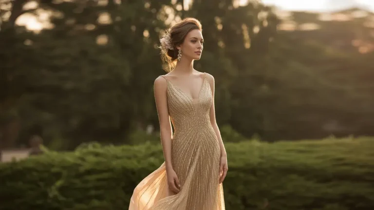 15 Gold Evening Dresses for Weddings 35 Gold Evening Dresses for Weddings That Wedding Guests Are Obsessing Over