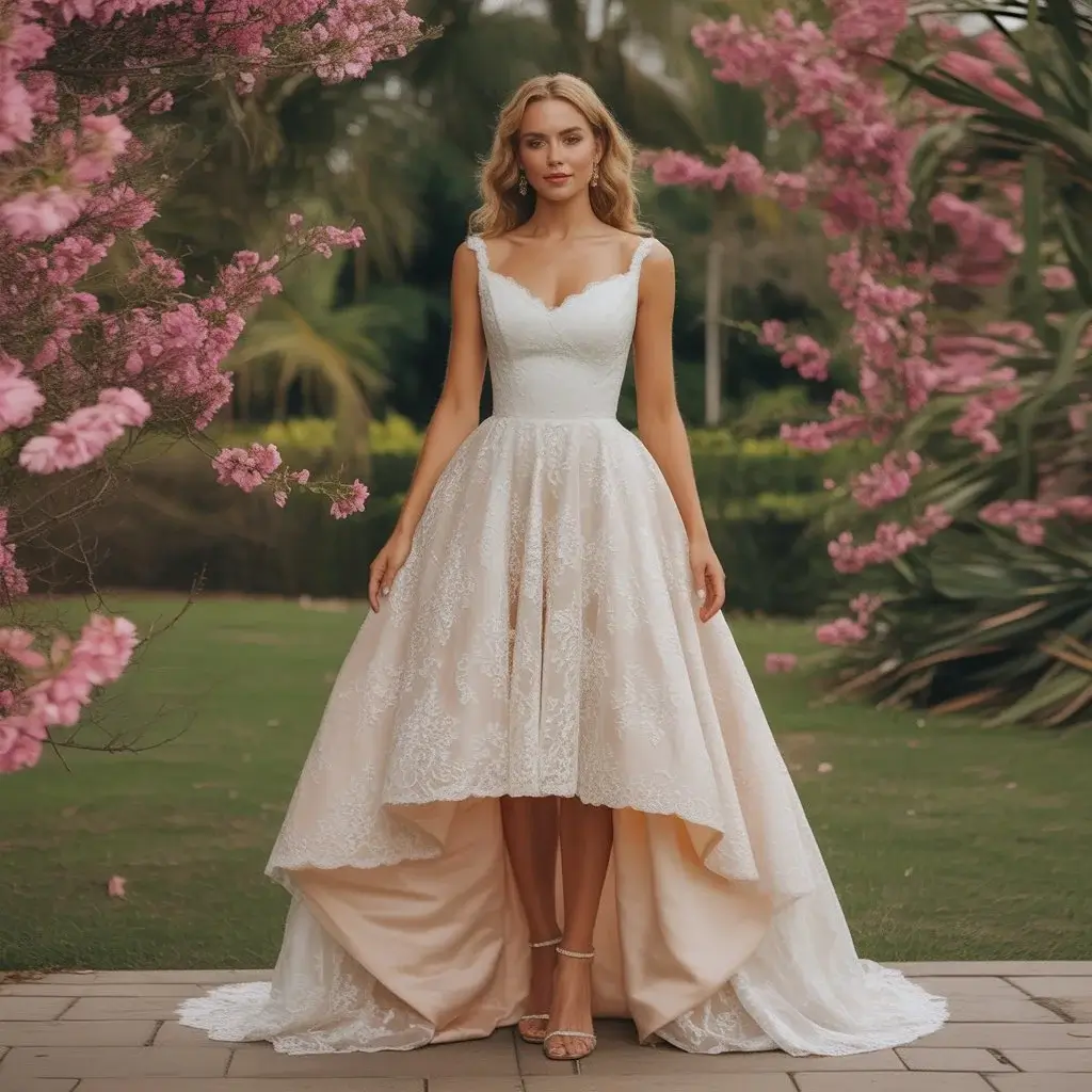 13 Bridal Slip Dresses Every Minimalist Bride Loves 6 High-Low Asymmetrical Hem Dress