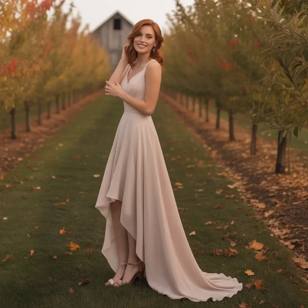 High-Low Hemline Garden Dress