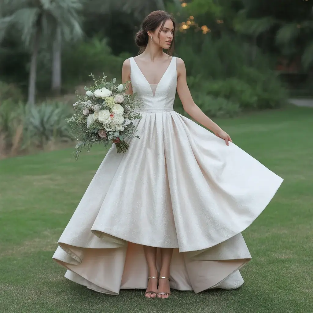 High-Low Hemline Goddess Style