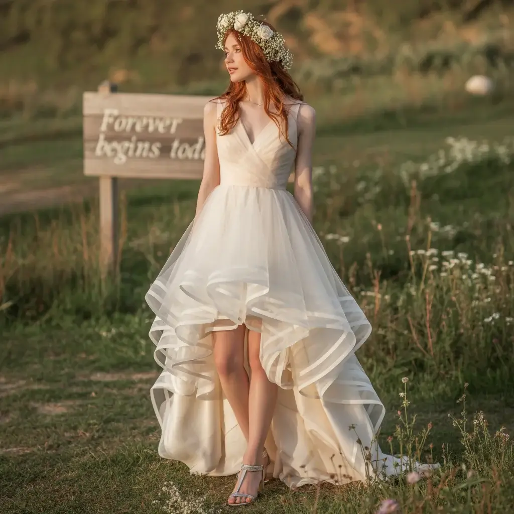 High-Low Tiered Tulle Design