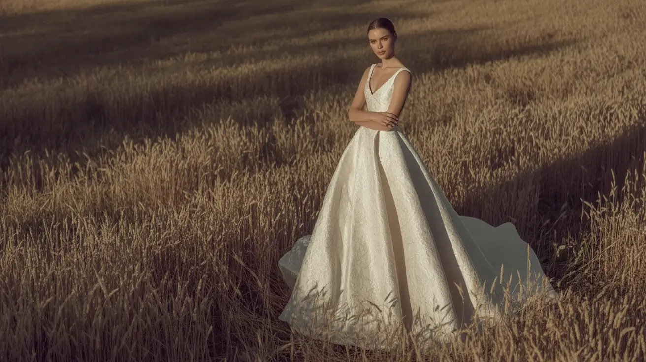 13 Jacquard Wedding Dresses Brides Are Saving 1 Jacquard Wedding Dresses Brides Are Saving Right Now