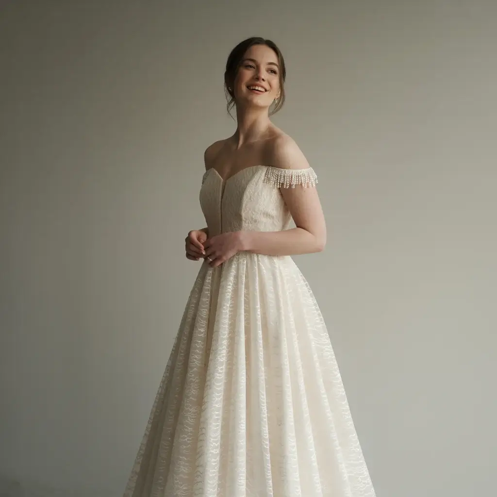 Top 13 Detachable Sleeves for Wedding Dress Ideas Trending on Pinterest 1 Off-the-Shoulder Lace Detachable Dress