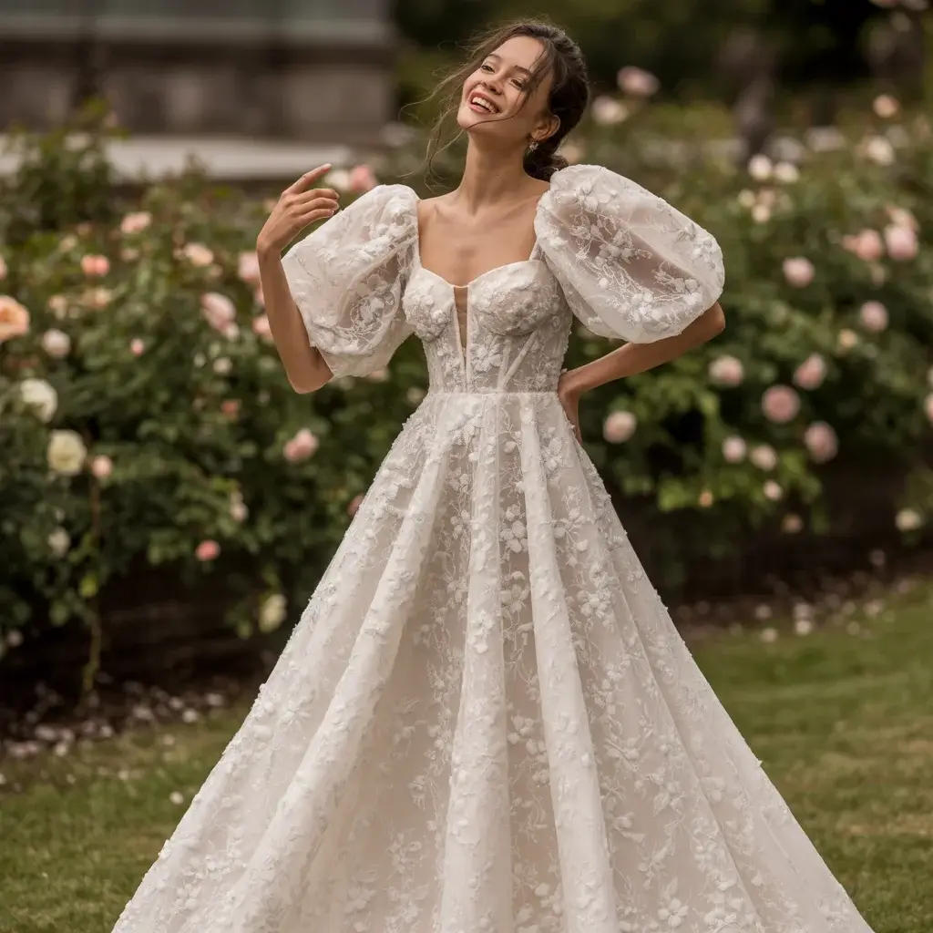Top 13 Detachable Sleeves for Wedding Dress Ideas Trending on Pinterest 4 Puff Sleeve Romance Dress