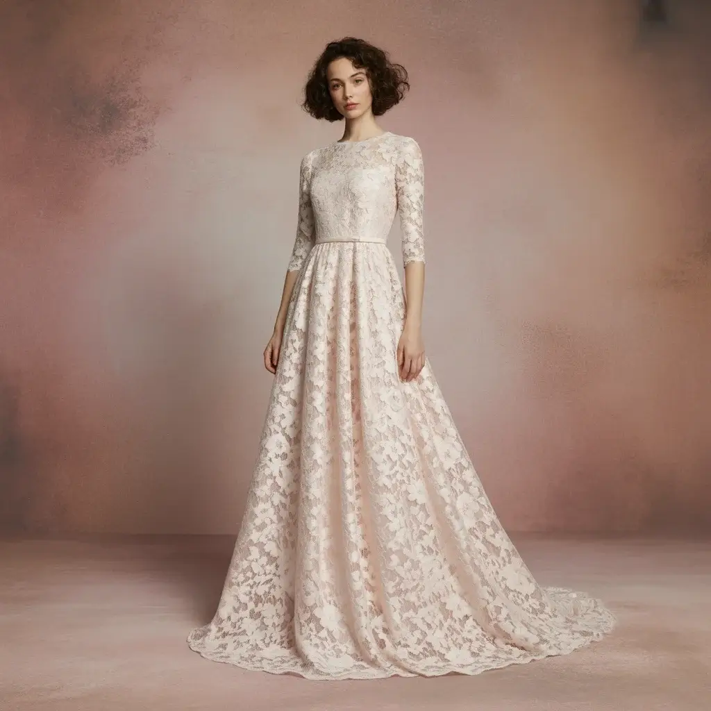 Top 17 Floral Wedding Guest Dresses Making Waves This Season 11 Romantic Lace Floral Overlay Dress