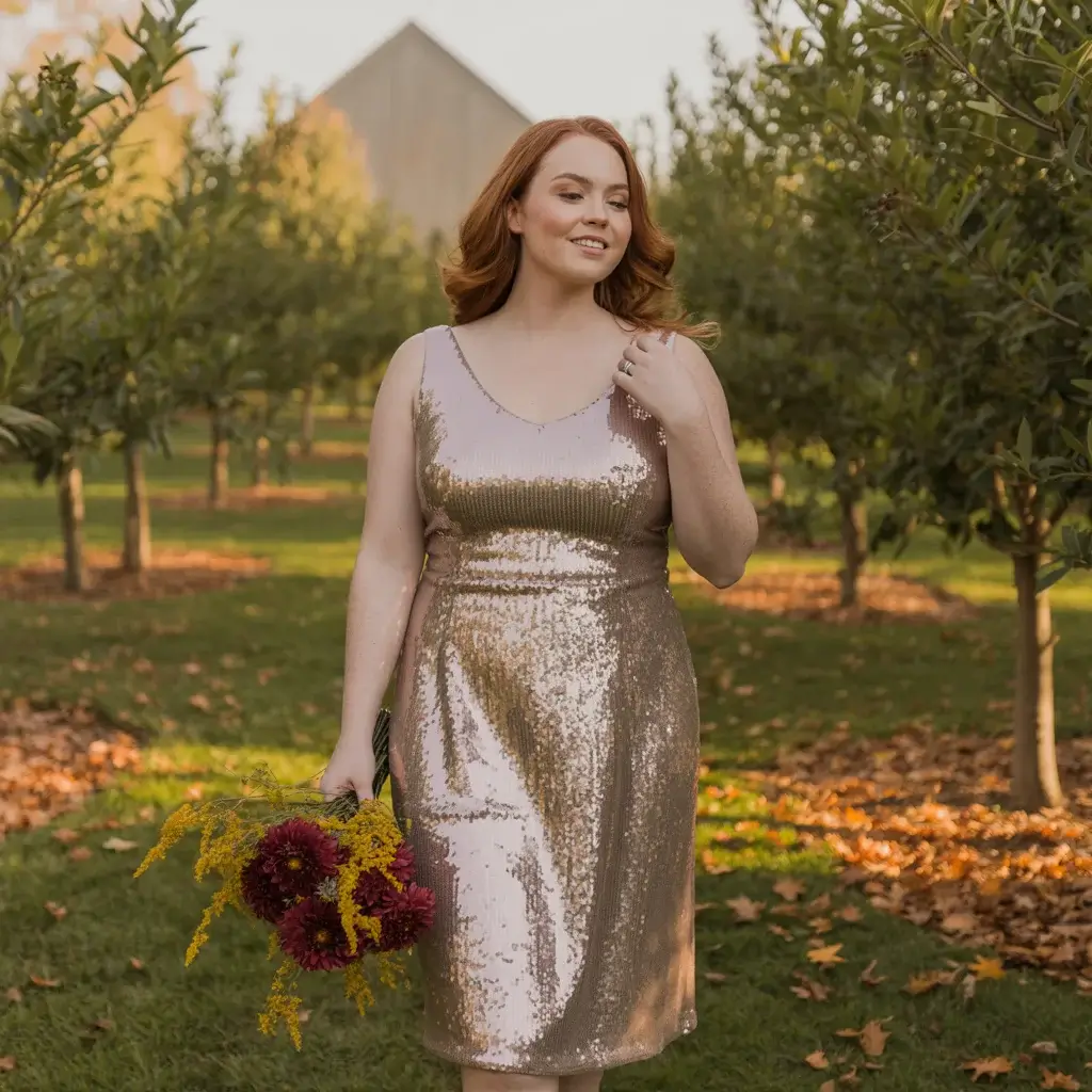 Sequined Cocktail Dress