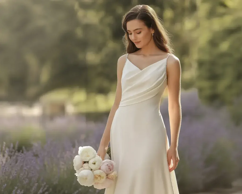 Top 15 Best Wedding Dresses for Your Body Shape 4 Sheath Dress for Tall and Slender Frames
