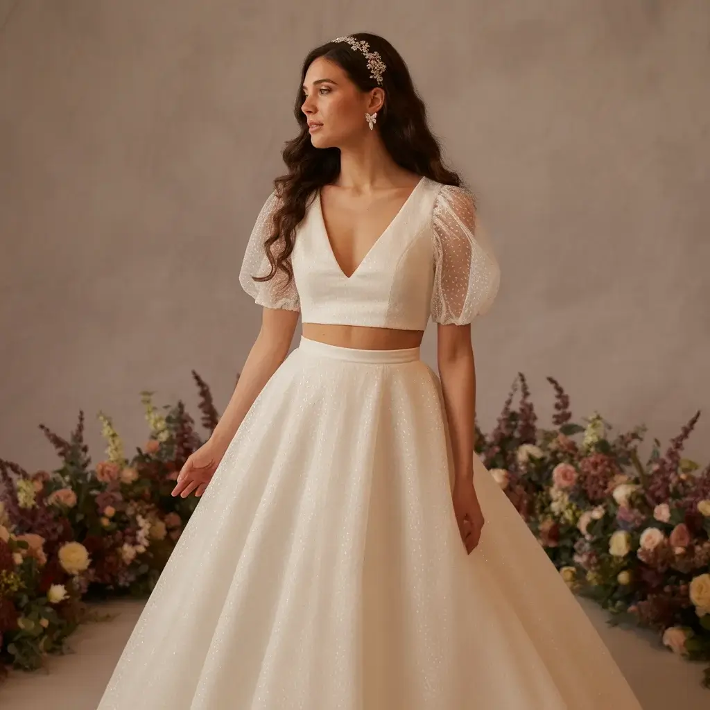 Sparkly Two-Piece Wedding Seton