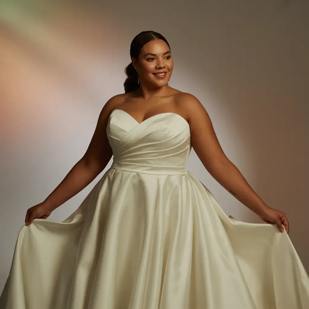 Top 17 Plus Size Mermaid Wedding Dresses Trending on Pinterest 6 Strapless Classic Beauty Dress