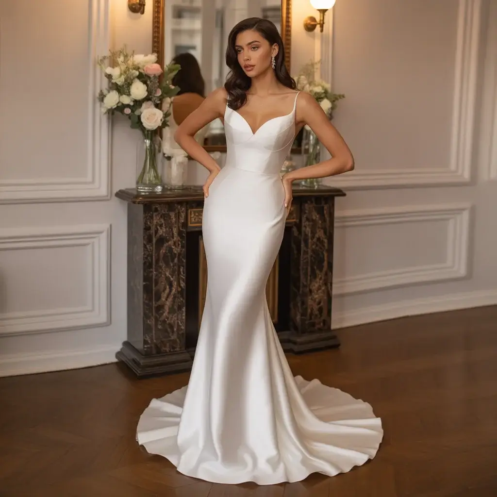 green emerald velvet dress Davie Gown by Rebecca Ingram: Shop Now at Bridal Closet main image 0