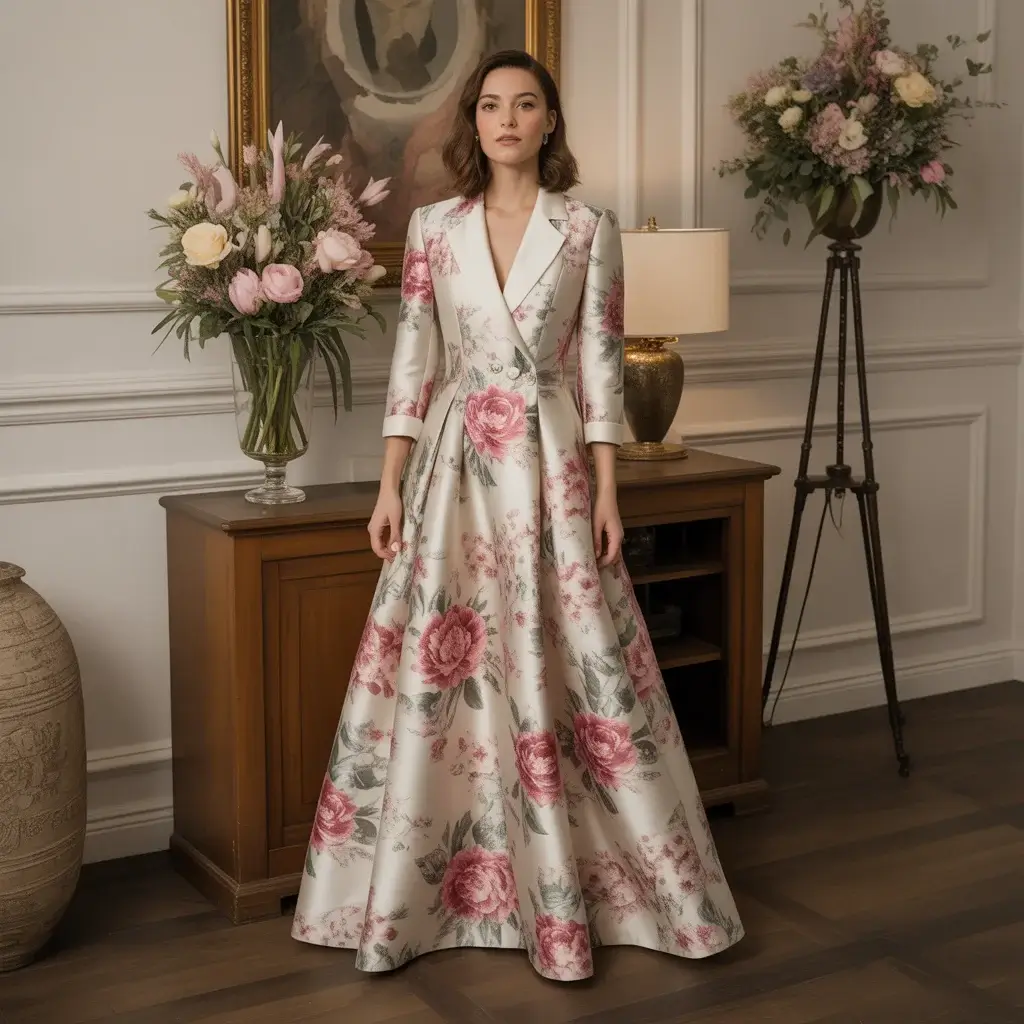 Top 17 Floral Wedding Guest Dresses Making Waves This Season 10 Structured Floral Blazer Dress
