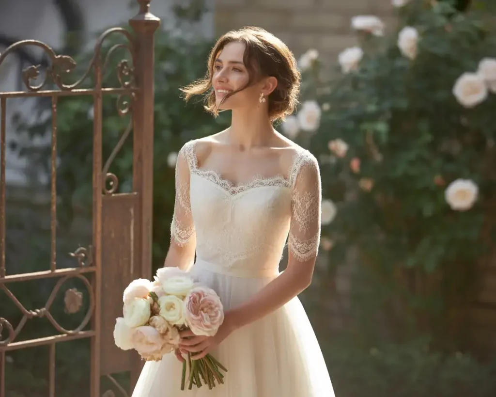 Top 15 Best Wedding Dresses for Your Body Shape 10 Tea-Length for Petite Figures