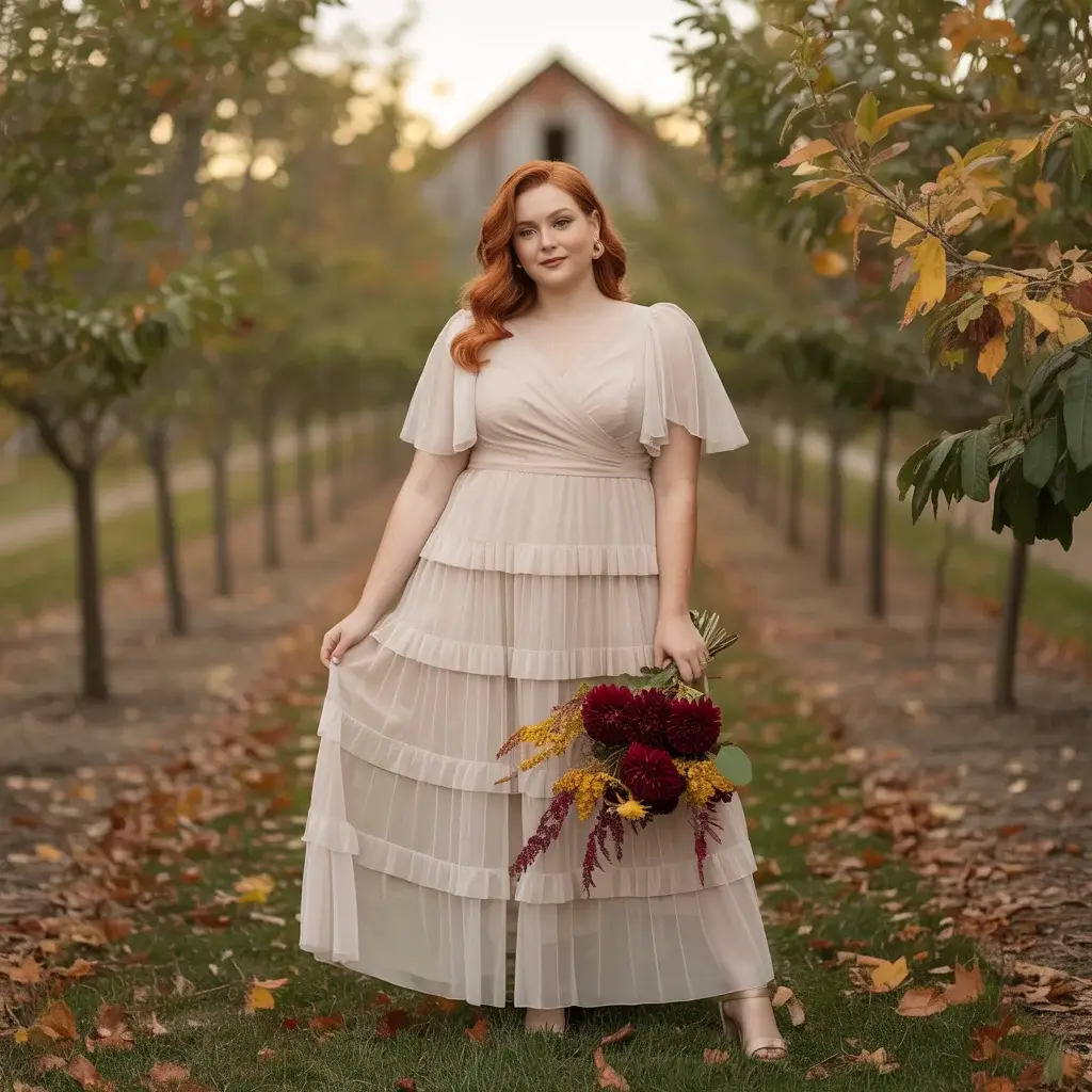 Tiered Ruffle Midi Dress