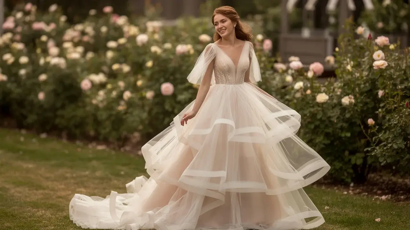 Tiered Tulle Wedding Dresses That Are Pinterest Perfect
