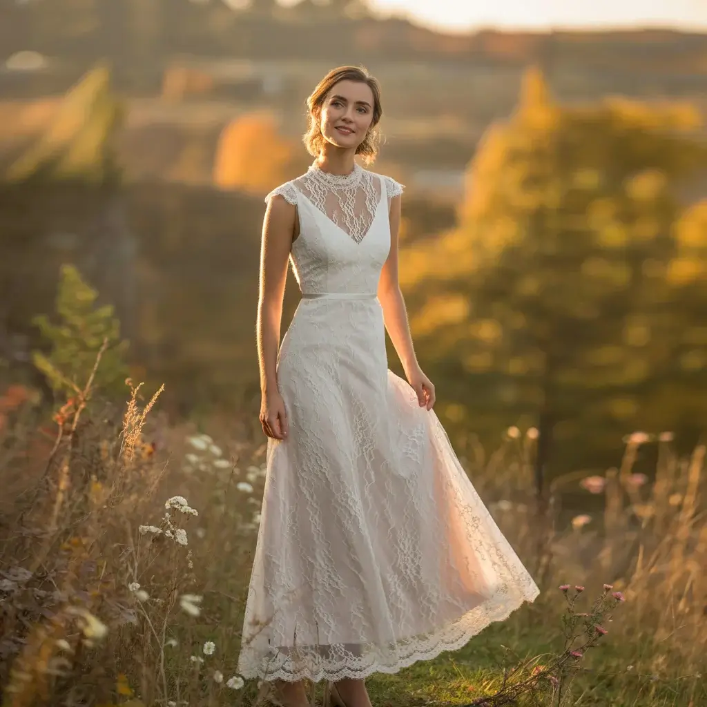 Top 15 Fall Formal Wedding Attire Looks That Are Trending Right Now 13 Turtleneck Midi Dress