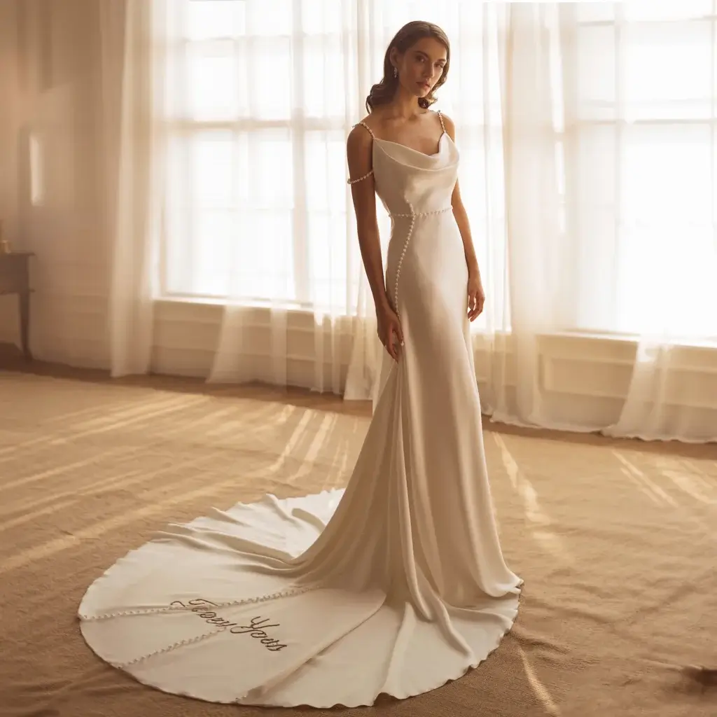 13 Bridal Slip Dresses Every Minimalist Bride Loves 5 Vintage-Inspired Bias Cut wedding dress
