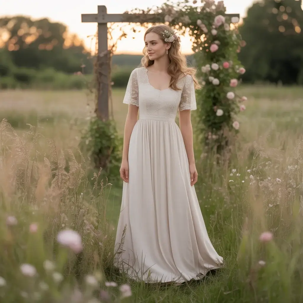 Top 15 Romantic Wedding Dresses That Are Captivating Brides Right Now 3 Vintage Inspired Tea Length 1