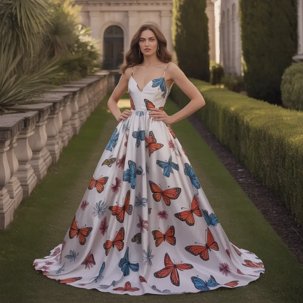 Top 17 Floral Wedding Guest Dresses Making Waves This Season 17 Whimsical Butterfly Floral Dress