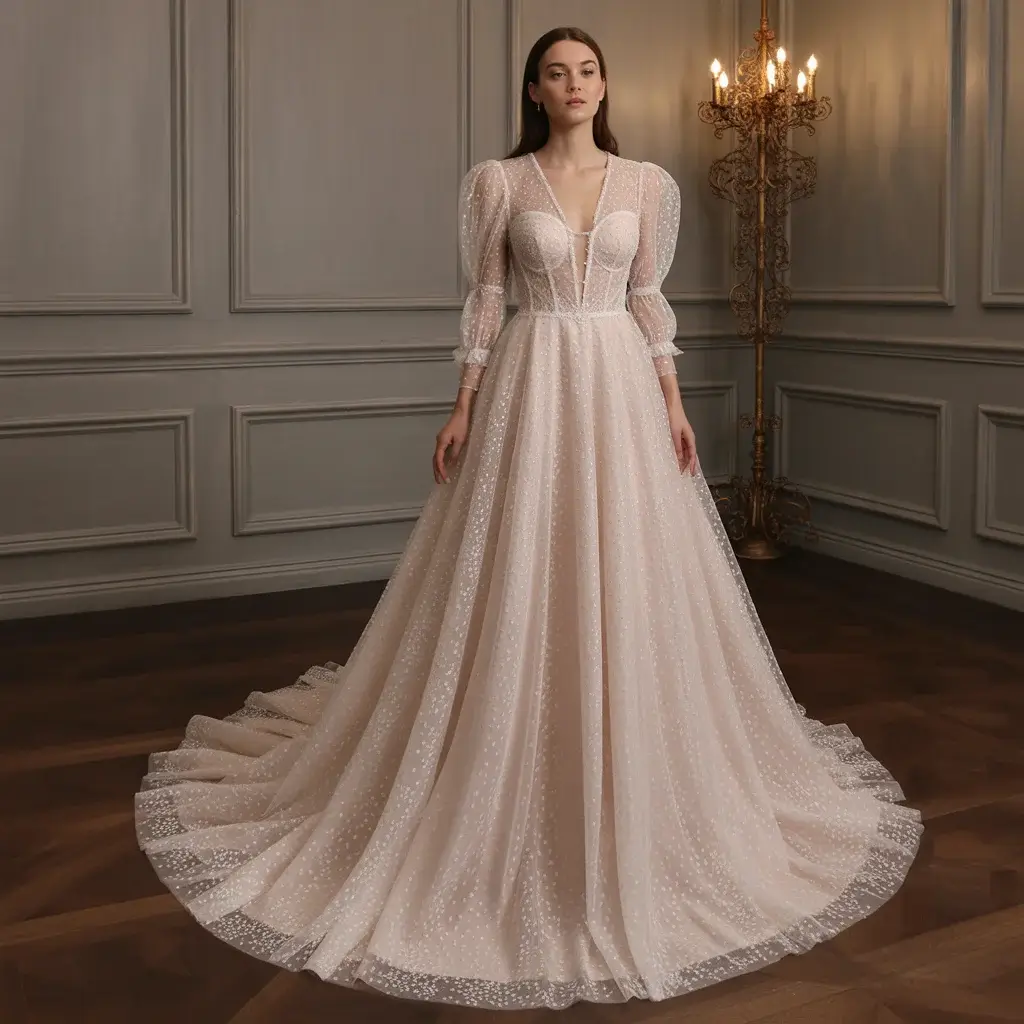 15 See Through Wedding Dresses Trending Now 16 convertible sheer elements wedding dress