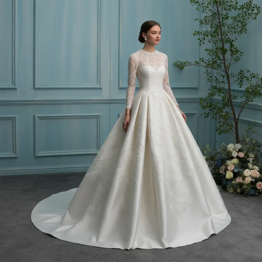 convertible winter elegance wedding gown