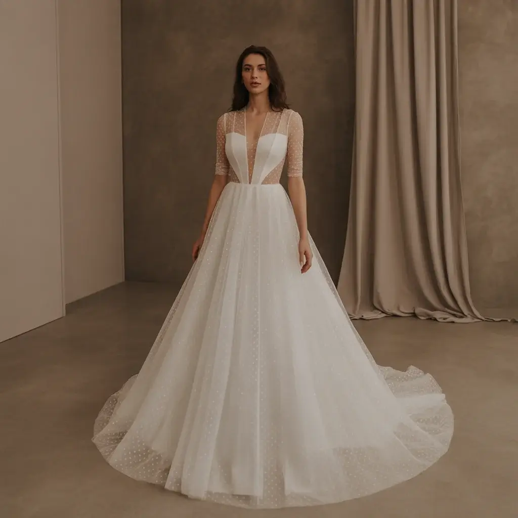 15 See Through Wedding Dresses Trending Now 11 cutout sheer insert wedding gown