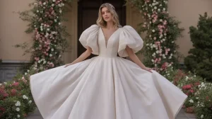 full Wedding Dresses with Poofy Sleeves Brides Are Obsessing Over