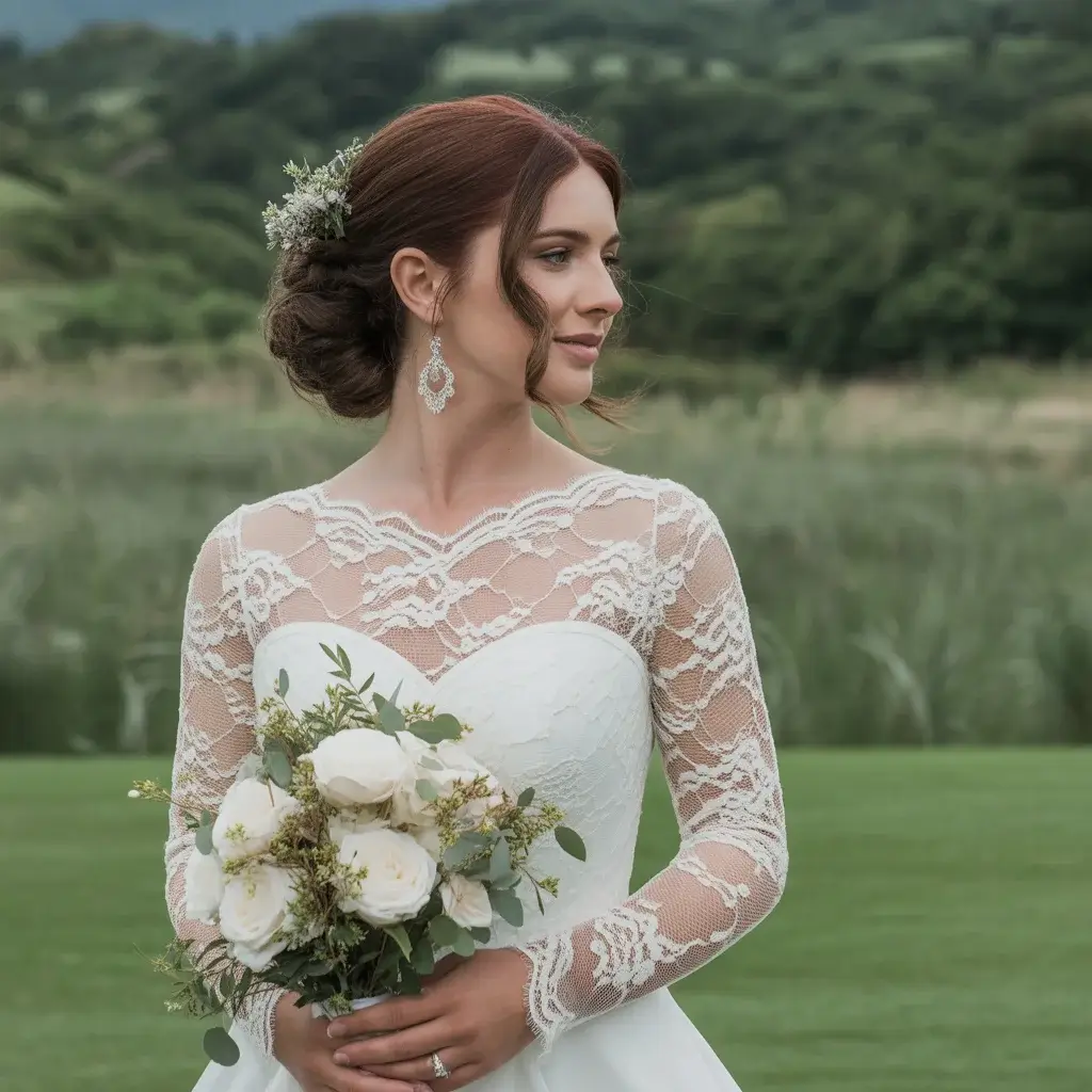 Top 13 White Engagement Party Dresses Brides Are Saving Right Now 13 White Lace Overlay Fit-and-Flare Dress