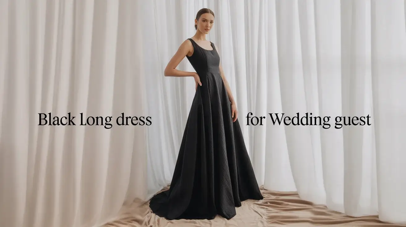 13 Black Long Dresses for Wedding Guests 1 Black Long Dress for Wedding Guest Looks That Are Trending